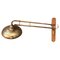 Industrial Italian Copper Finished Iron Extendable Wall Lamp, 1950s, Image 1