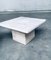 Tavolini quadrati in travertino, Italia, anni '70, set di 2, Immagine 11