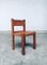 Esszimmerstühle aus Ulmenholz & Cognacfarbenem Leder im Stil von Pierre Chapo, Italien, 1960er, 4er Set 27