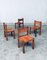 Elm & Cognac Leather Dining Room Chairs Set in the style of Pierre Chapo, Italy, 1960s, Set of 4, Image 32