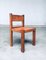 Esszimmerstühle aus Ulmenholz & Cognacfarbenem Leder im Stil von Pierre Chapo, Italien, 1960er, 4er Set 22