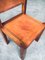 Esszimmerstühle aus Ulmenholz & Cognacfarbenem Leder im Stil von Pierre Chapo, Italien, 1960er, 4er Set 15