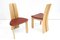 Oak Dining Table & Orchid Chairs by Bob van den Berghe for Vandenberghe-Pauvers, Set of 5 7