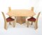 Oak Dining Table & Orchid Chairs by Bob van den Berghe for Vandenberghe-Pauvers, Set of 5, Image 6