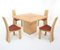 Oak Dining Table & Orchid Chairs by Bob van den Berghe for Vandenberghe-Pauvers, Set of 5, Image 2