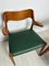 Vintage Danish Teak & Leather Dining Chairs No.55 by Niels O. Møller for Jl Møller, 1950s, Set of 6 14