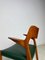 Vintage Danish Teak & Leather Dining Chairs No.55 by Niels O. Møller for Jl Møller, 1950s, Set of 6, Image 7