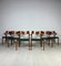 Chaises de Salle à Manger No.55 Vintage en Teck et Cuir par Niels O. Møller pour Jl Møller, Danemark, 1950s, Set de 6 1