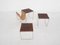 Mid-Century Mimiset Nesting Tables in Rosewood and Leather attributed to Brabantia, the Netherlands, 1950s, Set of 3 6