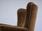 Danish Highback Relax Chair in Original Upholstery & Green Velour, 1960s 7