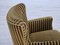 Fauteuil Relax en Tissu d'Ameublement Original et Velours Vert, Danemark, 1960s 14