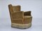 Danish Relax Chair in Original Upholstery & Green Velour, 1960s 1