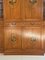 Large Satinwood Breakfront Bookcase with Original Painted Decoration, 1930s 6