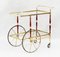 Mid-Century Italian Bar Cart Cocktail Trolley from Cesare Lacca, 1950 9