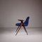 Vintage Blue Velvet Chairs, Set of 2 12