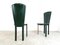 Vintage Green Leather Dining Chairs, 1980s, Set of 6 7