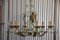 Art Deco French Wrought Iron Chandelier attributed to Gilbert Poillerat, 1950s 3