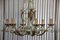 Art Deco French Wrought Iron Chandelier attributed to Gilbert Poillerat, 1950s, Image 6