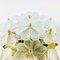 Plafón floral Mid-Century de cristal de Murano de Ernst Palme para Palwa, Alemania, años 60, Imagen 5