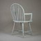 Antique Grey Painted Windsor Chair, 1900s 4