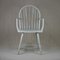 Antique Grey Painted Windsor Chair, 1900s 2