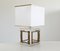 Brass and Chrome Table Lamp by Romeo Rega, 1970s 3