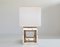 Brass and Chrome Table Lamp by Romeo Rega, 1970s, Image 1