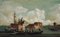 Moretti, Lagune de Venise animée, Oil on Canvas, Framed 1