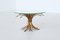 Vintage French Coffee Table in Gilt Metal, 1960 7