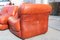 Lounge Chairs in Cognac Bubble Leather, Italy, 1970s, Set of 2, Image 7