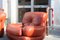 Lounge Chairs in Cognac Bubble Leather, Italy, 1970s, Set of 2, Image 9