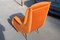 Italienischer Sessel aus Orangefarbenem Samt von Aldo Mordelli für ISA, 1950er 5