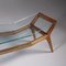 Asymmetrischer italienischer Couchtisch aus Holz & Glas, 1950er 14