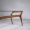 Italian Asymmetrical Wood and Glass Coffee Table, 1950s, Image 10