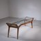 Tavolino da caffè asimmetrico in legno e vetro, Italia, anni '50, Immagine 15