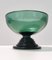Hand-Blown Green Glass Centerpiece or Bowl, Empoli, Italy, 1940s 1