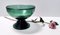 Hand-Blown Green Glass Centerpiece or Bowl, Empoli, Italy, 1940s 2