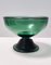 Hand-Blown Green Glass Centerpiece or Bowl, Empoli, Italy, 1940s 5