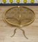 Hollywood Regency Round Side Table in Brass and Bronze, 1960s, Image 1