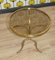 Hollywood Regency Round Side Table in Brass and Bronze, 1960s 5