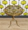 Hollywood Regency Round Side Table in Brass and Bronze, 1960s 3