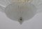 Mid-Century Deckenlampe aus Messing & Muranoglas von Barovier & Toso, 1970er 5