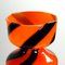 Italienische Orange Glasvase, Stelvia, 1970er 8