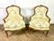 French Louis XV Bergere Armchairs in Carved Wood, 1750, Set of 2 1