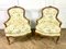 French Louis XV Bergere Armchairs in Carved Wood, Set of 2 1
