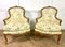 Französische Louis XV Bergere Sessel aus geschnitztem Holz, 2er Set 14