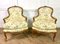 French Louis XV Bergere Armchairs in Carved Wood, 1750, Set of 2 14