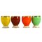 Art Deco Egg Cups from Cerom, Romania, 1930s, Set of 4 1