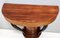 Vintage Beech and Walnut Demi Lune Console Table attributed to Osvaldo Borsani, Italy, 1940s 8