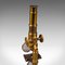 Antique English Brass Cased Scholar's Microscope Scientific Instrument, 1920 11